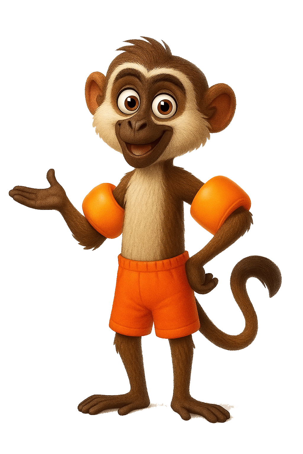 Safari Pools Service Cartoon Mascot