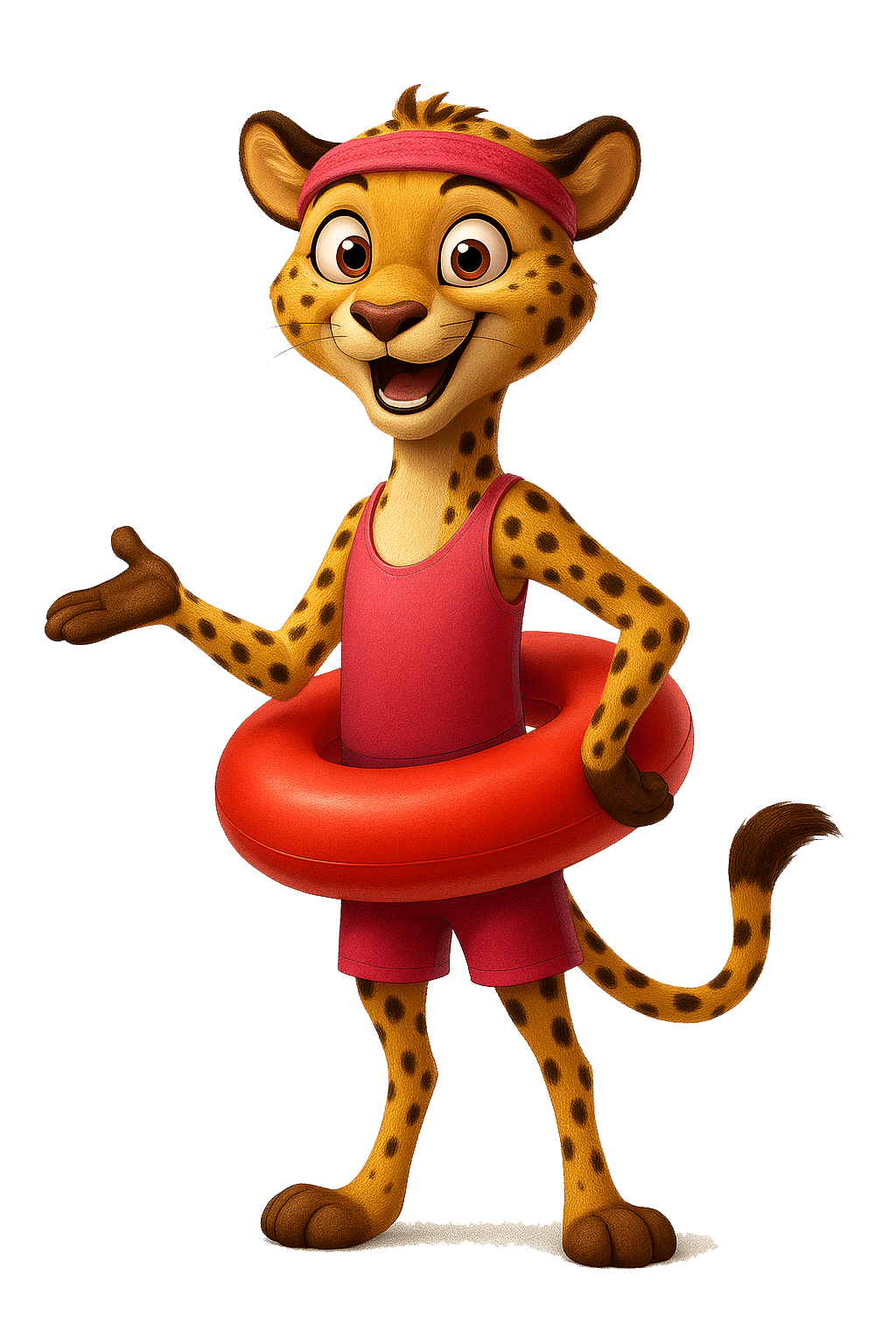 Cartoon Mascot for Safari Pools Service
